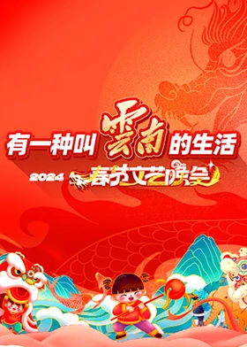 “有一种叫云南的生活”2024年云南省春节文艺晚会海报封面